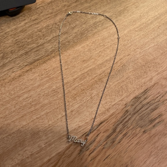 Cursive “Mary” Necklace - Picture 2 of 3